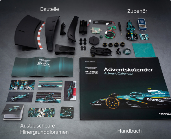 Aston Martin Aramco F1 Advent Calendar 1:43